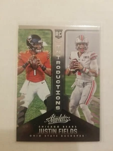 2021 Absolute Introductions Insert Justin Fields RC #INT-8 Chicago Bears - Bild 1 von 1