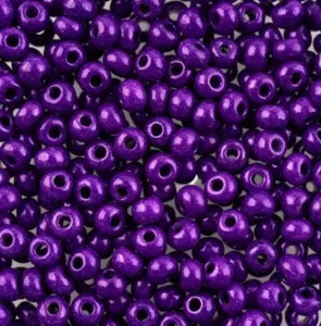 Metallische kleine Glasperlen Tschechisch Deep Purple 6/0 ~ 22 Gramm - Bild 1 von 6