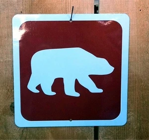 Bear Symbol Highway Route Sign - Picture 1 of 1