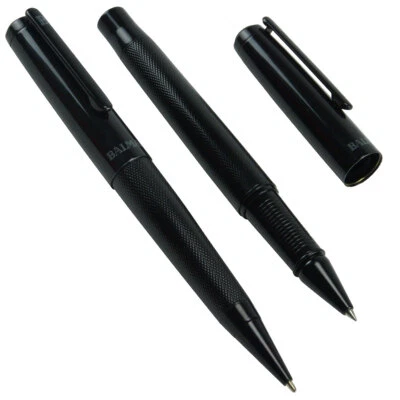 Balmain Paris Kugelschreiber-Set Gloss schwarz Rollerball schwarz Geschenkbox - Bild 1 von 3