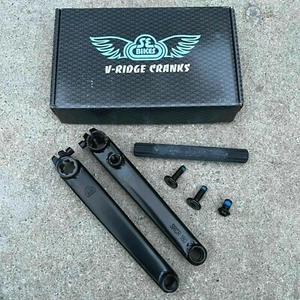 SE RACING V-RIDGE 3 PIEZAS MANIVELA NEGRA 180MM BICICLETAS BMX MANIVELAS SE GT HARO REDLINE - Imagen 1 de 4