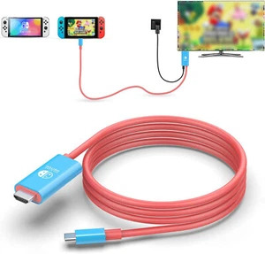 USB C to HDMI Cable for Nintendo Switch, 6.6FT 1080P@60Hz 100W PD Charging Port - Picture 1 of 8