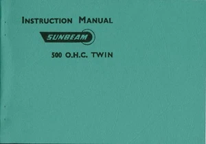 Sunbeam S7 S8 Manual de instrucciones por Sunbeam Motorcycles Libro 1957 reimpreso - Imagen 1 de 4