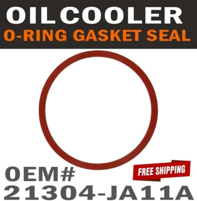OEM Engine Oil Cooler O-Ring Gasket Rubber Seal for Infiniti NISSAN 21304JA11A - Image 1 of 4