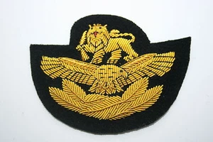 RHODESIA RHODESIAN AIR FORCE PILOT'S OFFICER'S CAP BADGE BULLION SUPERB COPY - Picture 1 of 1