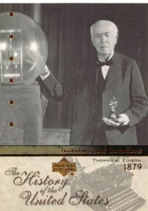 2004 Upper Deck History of the United States #II3 Thomas Edison - Picture 1 of 2