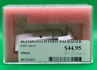 DREAMSTITCH 550623 Prensatelas Snap On Serger Blindhem Pie para Cantante Foto 1 de 2