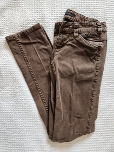 Express Brown Coffee Wash Denim Jean Pants Womens Size 2 - Picture 1 of 9