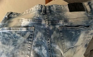 Pantaloni jeans elasticizzati da uomo skinny aderenti strappati effetto invecchiato - Foto 1 di 9