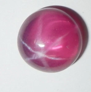 Transparent Star Ruby Round 12x12 mm Cabochon 6 Rayed Lab-created 1 piece Lot - Picture 1 of 9