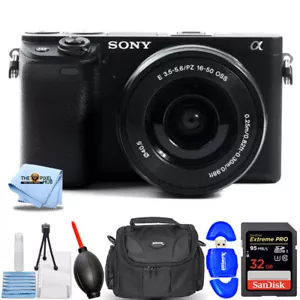 Sony Alpha a6400 Mirrorless Digital Camera with 16-50mm - Essential 32GB Bundle - Picture 1 of 5