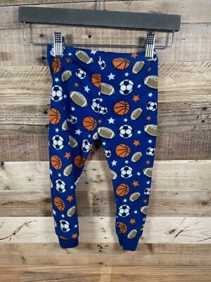 Healthtex Blue Soccer Football Basketball Boys (3T) Pants Fleece Sports Bottoms - Image 1 of 3