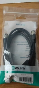 AV Link 1.5m BNC to BNC Cable Lead CCTV Camera Video Radio - NOS - Picture 1 of 4