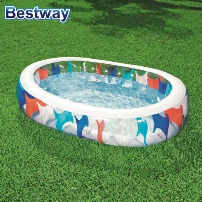 Pool Elliptic Schwimmbecken Swimmingpool Gartenpool Planschbecken 229x152x51cm  - Bild 1 von 4