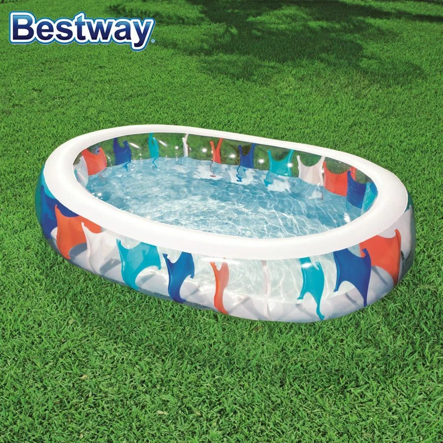 Pool Elliptic Schwimmbecken Swimmingpool Gartenpool Planschbecken 229x152x51cm  - Bild 1 von 4