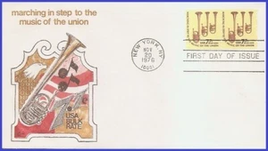 USA4 #1614 U/A COVER CRAFT FDC STR2 Saxhorn - Imagen 1 de 1