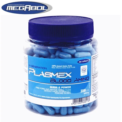 PLASMEX 350 Capsules Anabolic Amino Acids BCAA - Mass & Power - Muscle Growth - Image 1 of 3