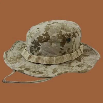 MARINE CORPS BOONIE HAT USMC DIGITAL DESERT MARPAT CAMOUFLAGE USA MADE  M-L-XL - Image 1 of 4