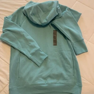 Cotton Fleece Hoodie Color Teal Green Size Medium - Picture 1 of 5