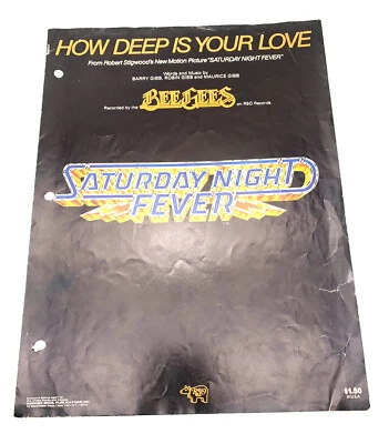 How Deep Is Your Love Bee Gees Gibb 1977 Partituras Saturday Night Fever Disco Foto 1 de 3