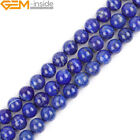 Lapis Lazuli Natural Gemstone Semi Precious Round Beads For Jewellery Making 15"