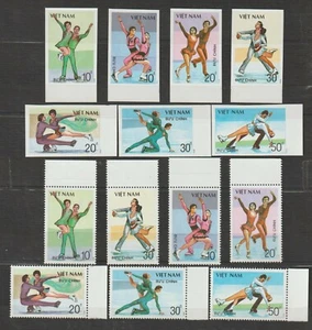 1989 VN Stamps Pairs Figure Skating Sc # 1979-1985 Imperf + Perf MNH             - Picture 1 of 1