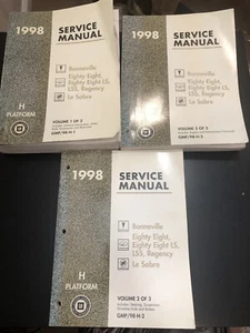1998 Shop Service Manual - Pontiac Oldsmobile Buick GMC - Volumes 1, 2, & 3 - Picture 1 of 14