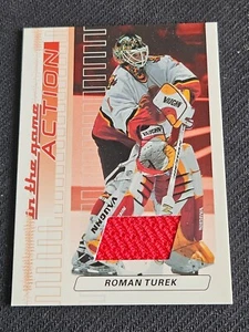 2003-04 IN THE GAME ITG ROMAN TUREK M-85 RUBY ACTION GAME USED JERSEY - Picture 1 of 2