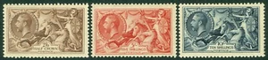 SG 450-452. 1934. 2/6 to 10/- set of 3. Very lightly mounted mint CAT £575 - Imagen 1 de 2