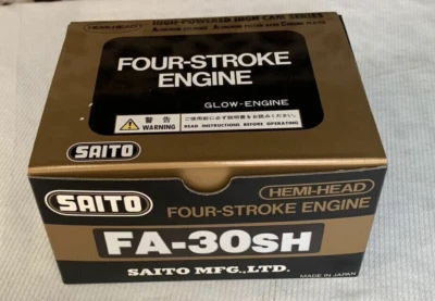 Saito FA-30SH Four-Stroke Glow Engine *NEW* - Image 1 of 4