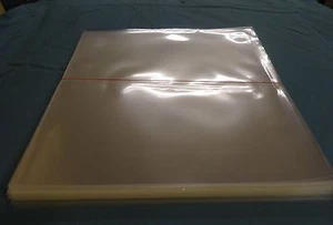 100 CRYSTAL CLEAR PLASTIC LP SLEEVES 322 x 322 x 0,10 mm - Imagen 1 de 2