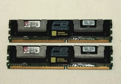 Kingston 8 GB (2x 4GB) Server-Speicher DDR2 KVR667D2D4F5/4G PC2-5300F-555-11-E0 - Bild 1 von 3