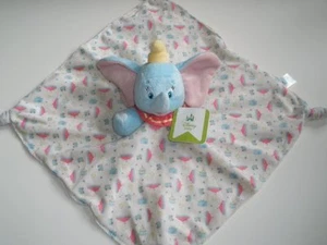 NWT Disney Baby Dumbo Elephant Circus Yellow Satin Plush Baby Security Blanket - Picture 1 of 3