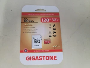 CARTE MICRO SD GIGASTONE 128 Go NEUVE SCELLÉE AVEC ADAPTATEUR - COMPATIBLE SWITCH - T11 - Photo 1 sur 4