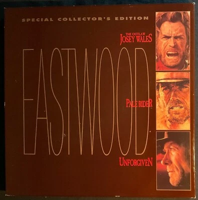 Eastwood Collector's Edition Laserdisc - Josey Wales, Pale Rider, Unforgiven Ex! - Image 1 of 4