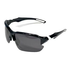 Gafas de sol Linvo deportivas y de conducción para hombre lentes negras marco negro detalles blancos - Imagen 1 de 6