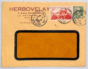 FRANCE Cover 1950 *HERBOVELAY* ADVERT Window Envelope {samwells-covers}YZ253 - Picture 1 of 12