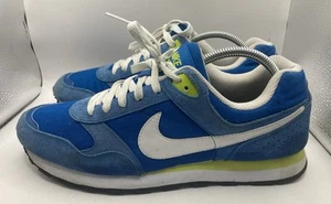 Nike MD Runner Entrenadores Azul Blanco 456535-413 Para hombres Reino Unido Talla 9 Gamuza - Imagen 1 de 9