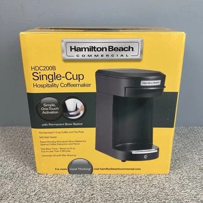 Hamilton Beach Single-Cup Hospitality Coffee Maker Black - Image 1 of 4