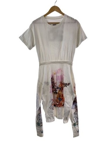 MAISON MARGIELA MM6 MYSTICAL GATTINO DRESS Abito a maniche corte S WHT S32CT0862�@S23014