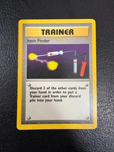 Pokemon WOTC 1999 Base Set Trainer Item Finder Rare Vintage Pokemon Card NM - Picture 1 of 2