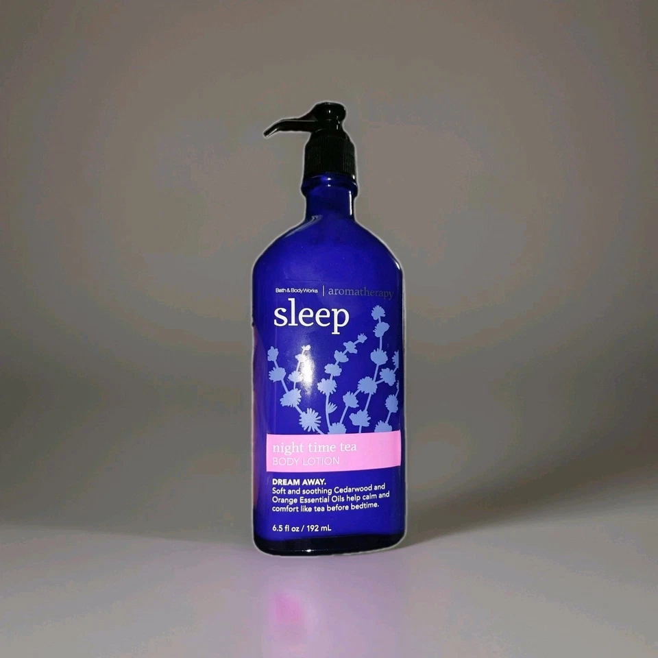 Bath & Body Works Aromatherapy  NIGHT TIME TEA SLEEP Body Lotion 6.5 oz RARE New - Image 1 of 1
