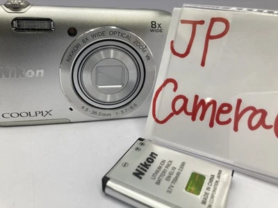 Excellent Nikon COOLPIX A300 Digital Camera silver 20.1MP Compact 8x 1896 - Image 1 of 4