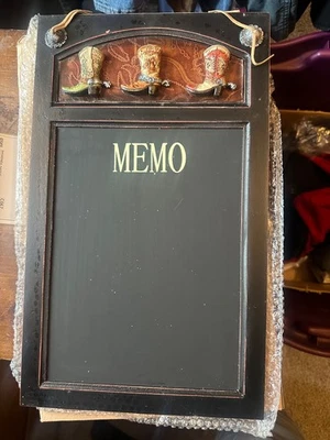 Western Cowboy Boot Chalkboard Blackboard Tractor Supply - Image 1 of 4