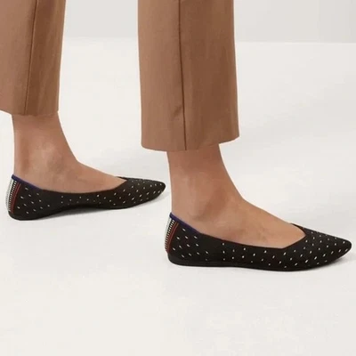 Nuevos pisos de ballet Rothy’s The Point Ivory Dot talla 11 Foto 1 de 4