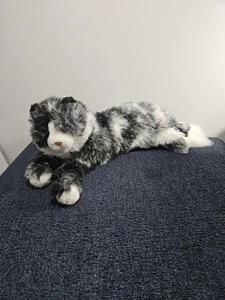 Douglas Cuddle Toys Zoey DLux Chat 20" Peluche Réaliste Noir et Blanc Kitty Kitten - Photo 1/7