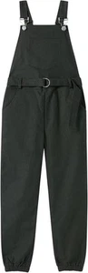Girls Bib Overalls Kids Jumpsuit & Rompers Solid Long Pants Loose Fit 6-7yo - Picture 1 of 6