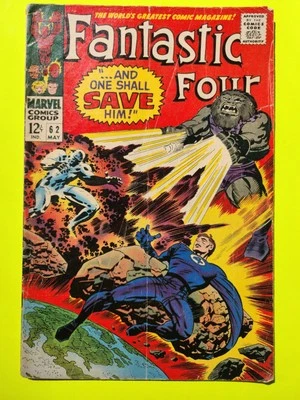 MARVEL KEY SILVER AGE FANTASTIC FOUR #62 1967 VG+ **1st Appearance Of Blastarr** - Image 1 of 4