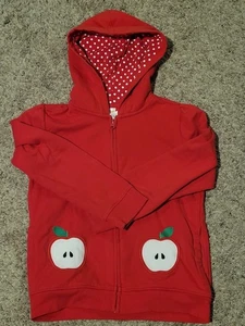 Gymboree Girls Red Apple Sweatshirt sz 10 - Picture 1 of 3