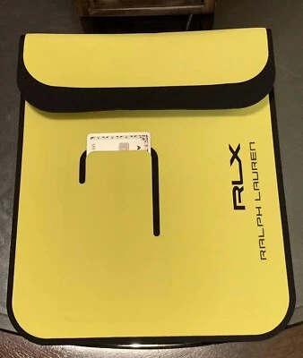 Funda para iPad Ralph Lauren RLX Gama N Amarillo Neón Hecha en Italia Totalmente Nueva Foto 1 de 4
